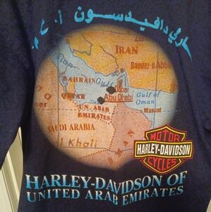 Vintage Harley-Davidson Black UAE Map Tee